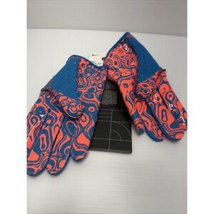 Nike Vapor Jet 8.0 Football Gloves Blue/Pink/green, Large New, NWT, wide receive